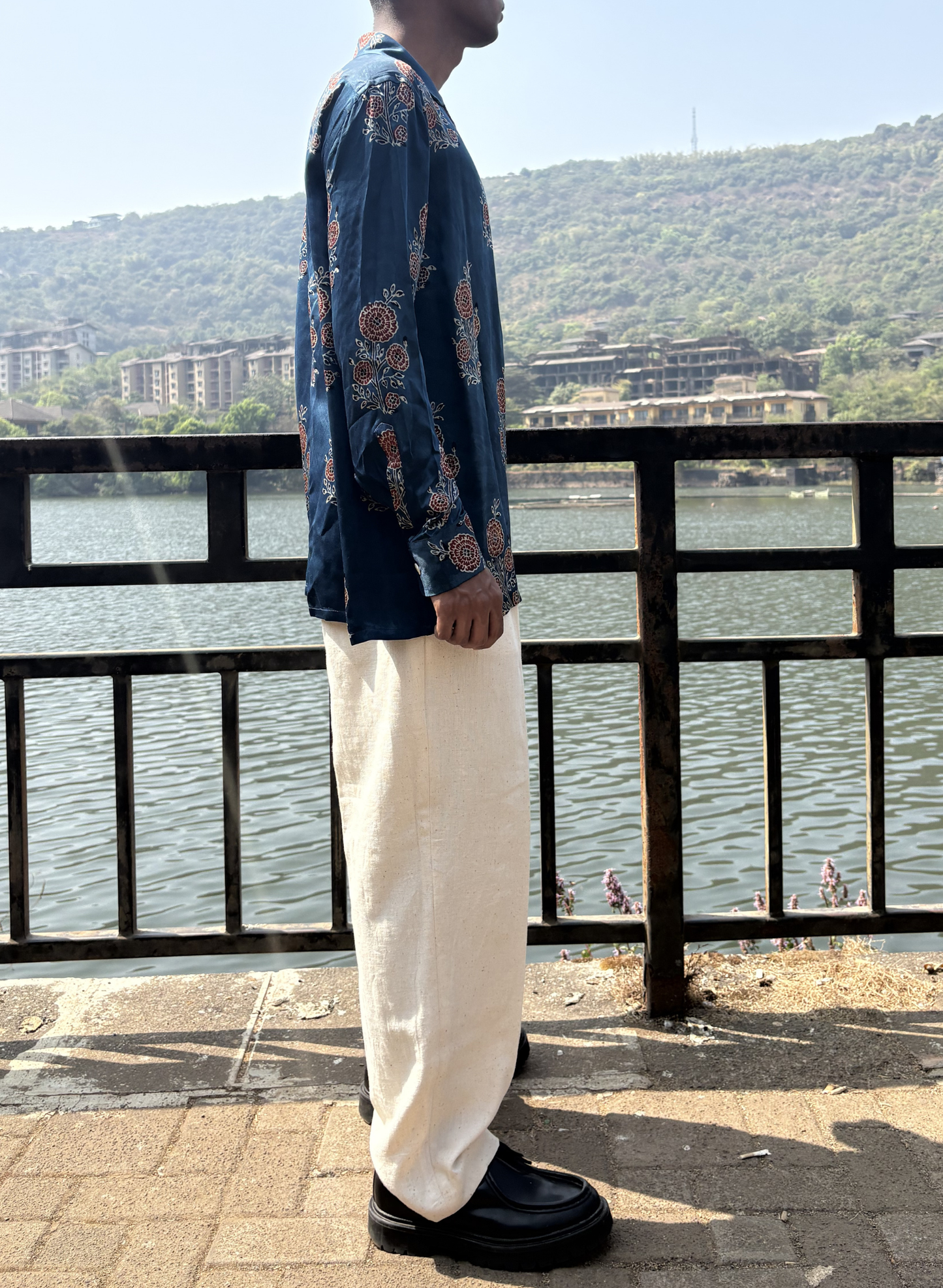 Block Printed Button Down Shirt