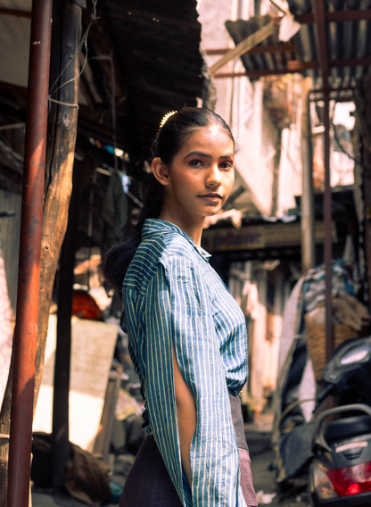 Indigo Ajrakh Handcrafted Shirt