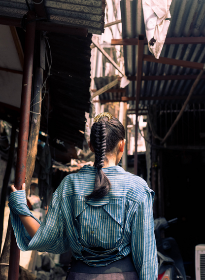Indigo Ajrakh Handcrafted Shirt