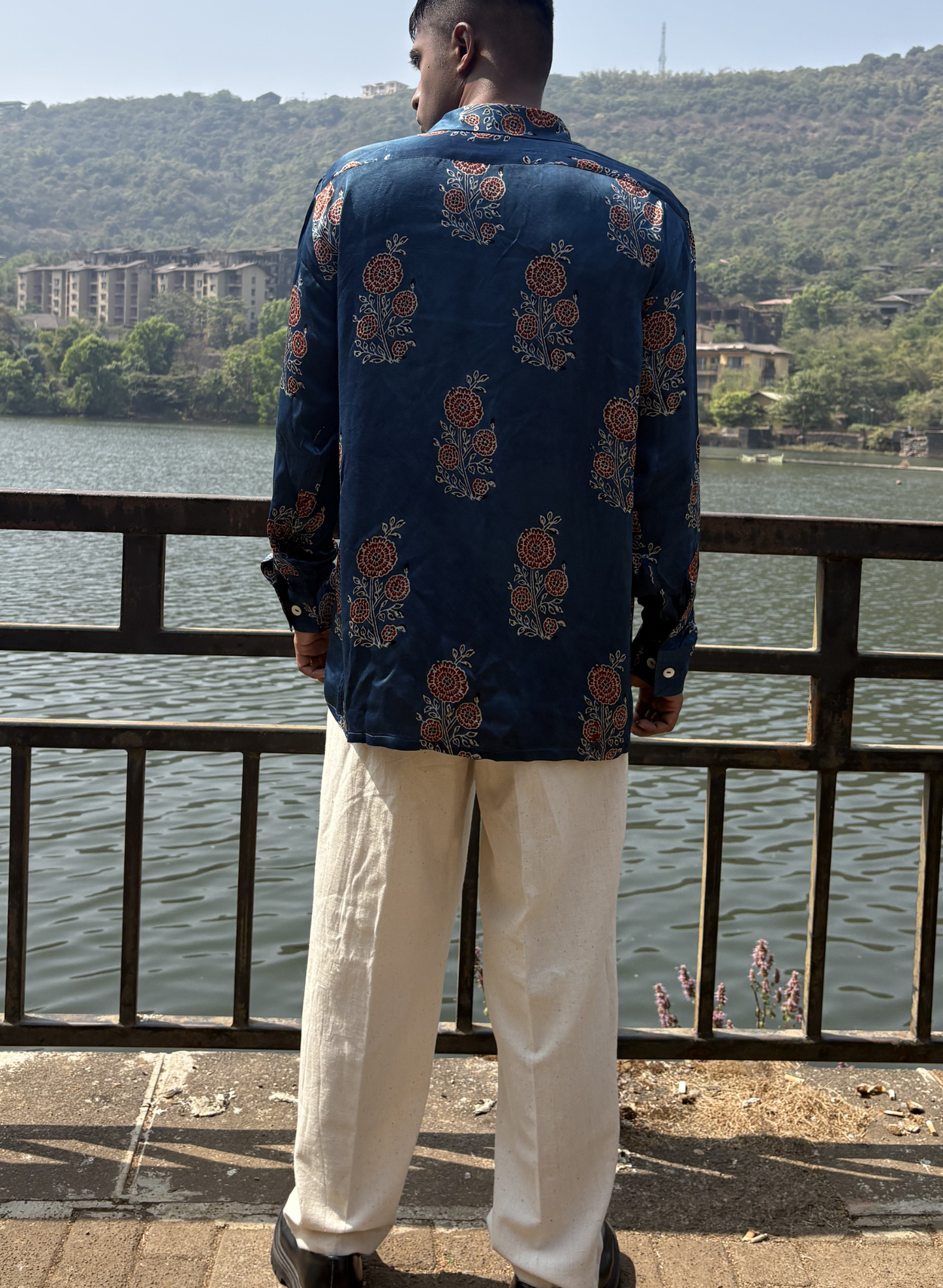 Block Printed Button Down Shirt