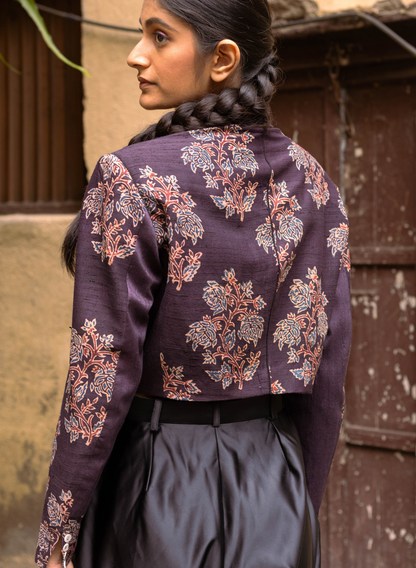 Jhaad Ajrakh Oversized Jacket