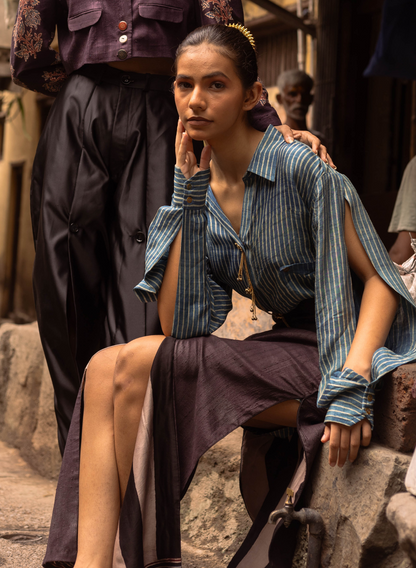 Jamuni Handloom Panel Skirt