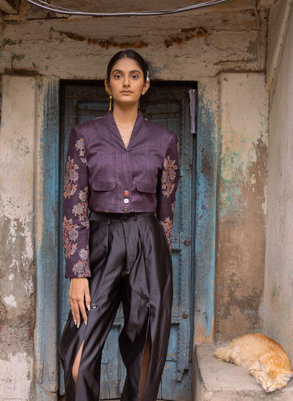 Jhaad Ajrakh Oversized Jacket