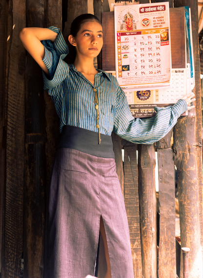 Jamuni Handloom Panel Skirt